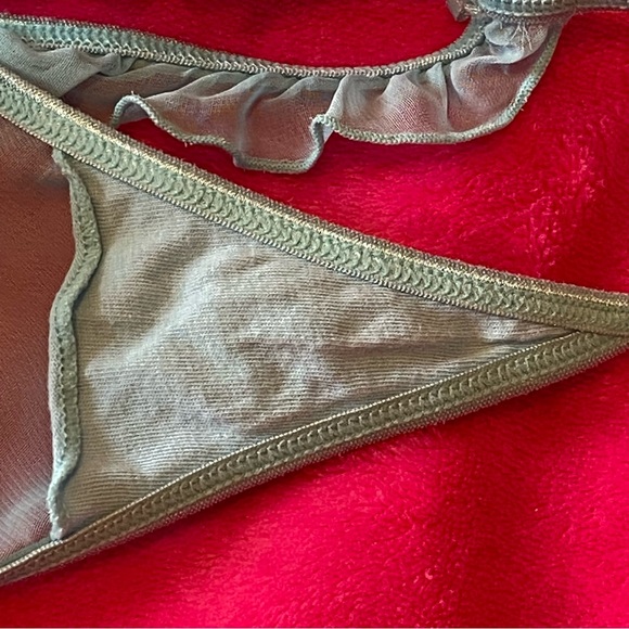 La Senza 2 Piece Baby Blue Sheer Chemise Sleep Shirt Cami Set Size S NWT - Picture 13 of 16